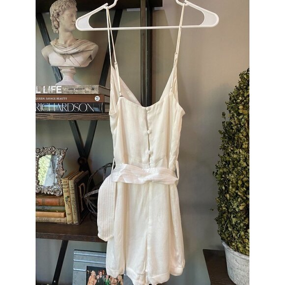 Karina Grimaldi Rochi Solid Romper White Womens Size XS - Picture 8 of 8